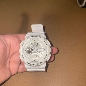 G-Shock White Analog-Digital Timepiece